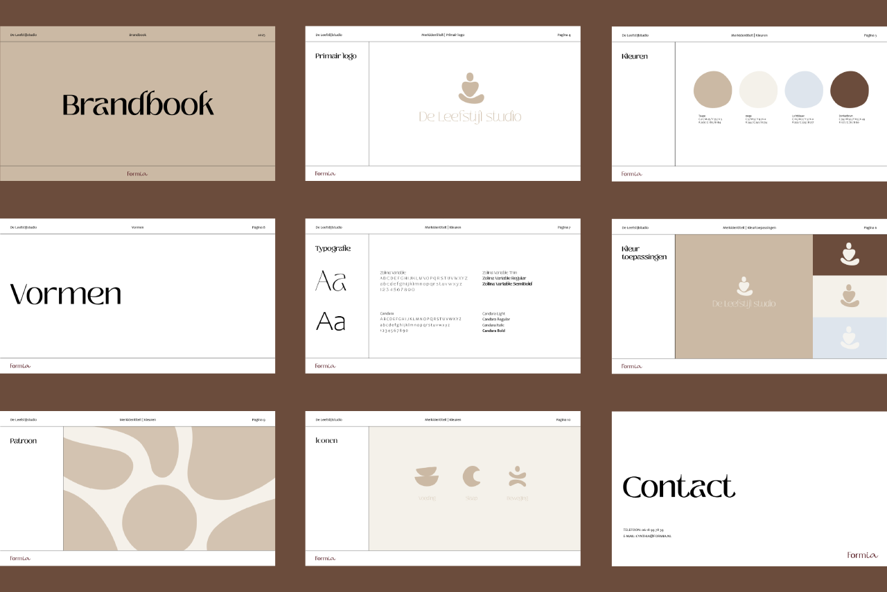 Brandbook de leefstijl studio